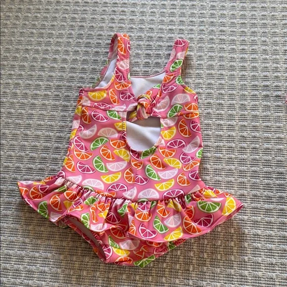 Florence Eiseman Striped and Citrus Kids Swim One Piece Trio - Picture 3 of 5